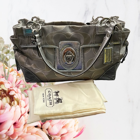 Coach Chelsea Peyton Monogram Bag EUC Rare - Picture 1 of 16